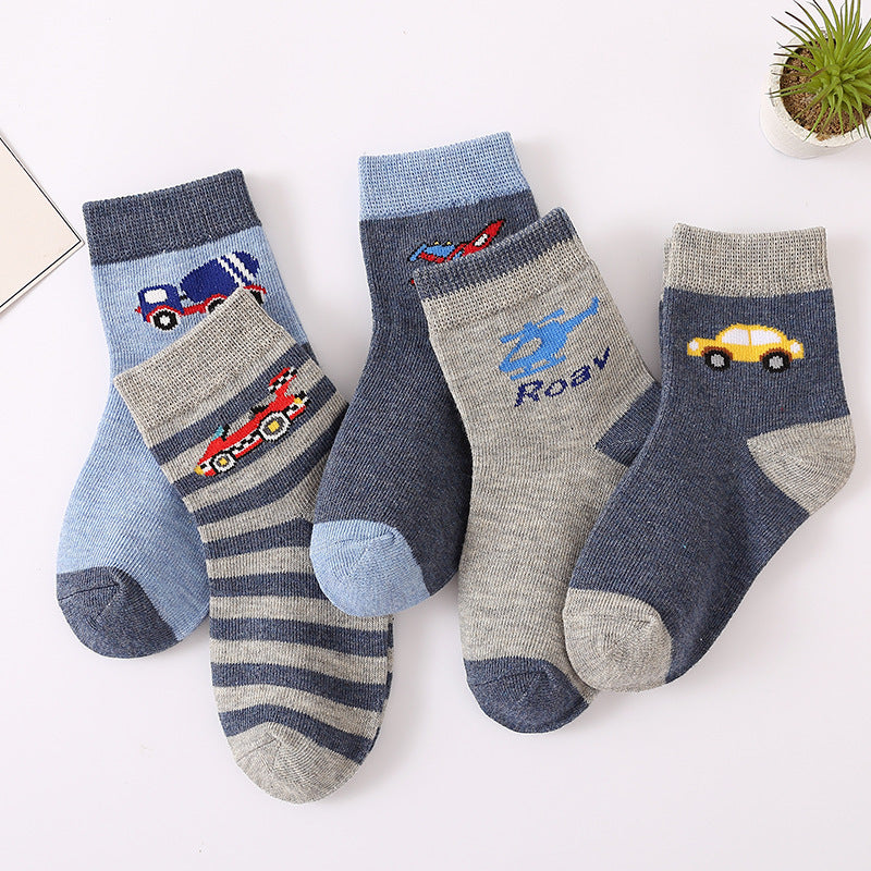 Kinder-Baumwollsocken – Weich, Atmungsaktiv & Bunt