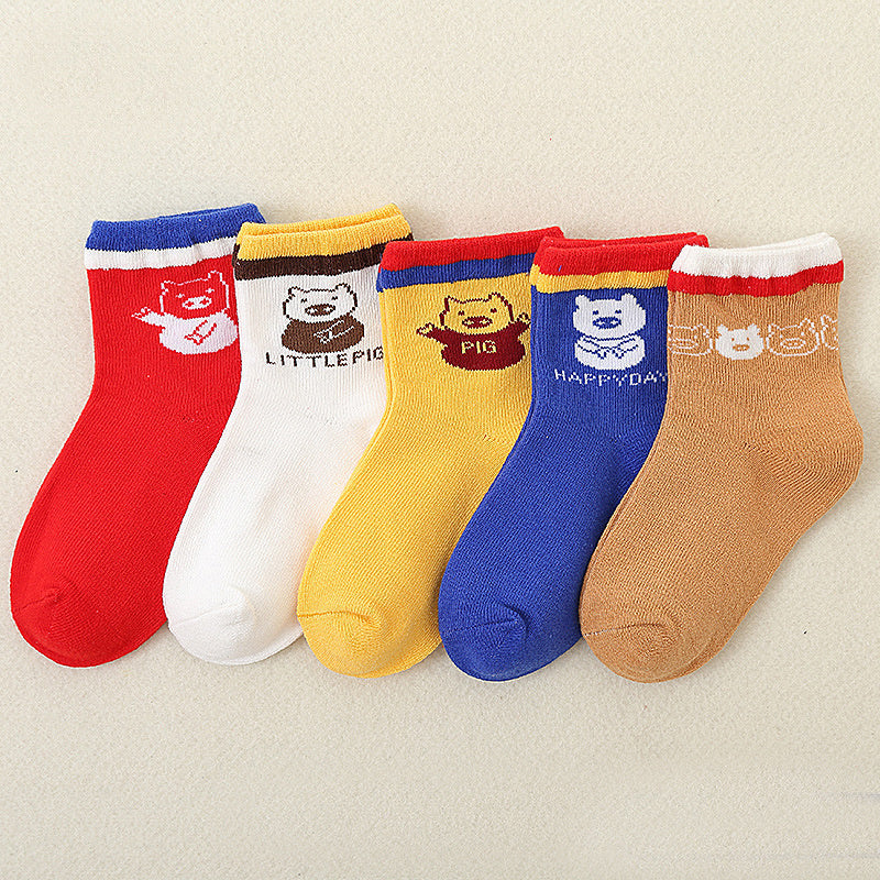 Kinder-Baumwollsocken – Weich, Atmungsaktiv & Bunt