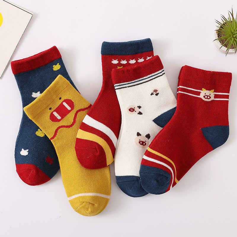 Kinder-Baumwollsocken – Weich, Atmungsaktiv & Bunt