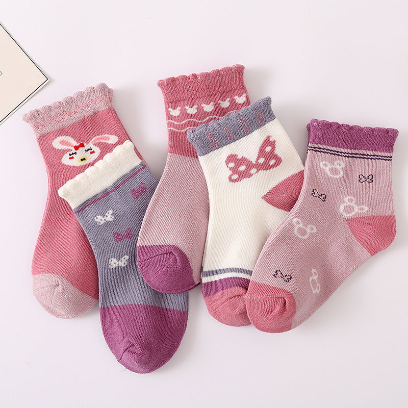 Kinder-Baumwollsocken – Weich, Atmungsaktiv & Bunt