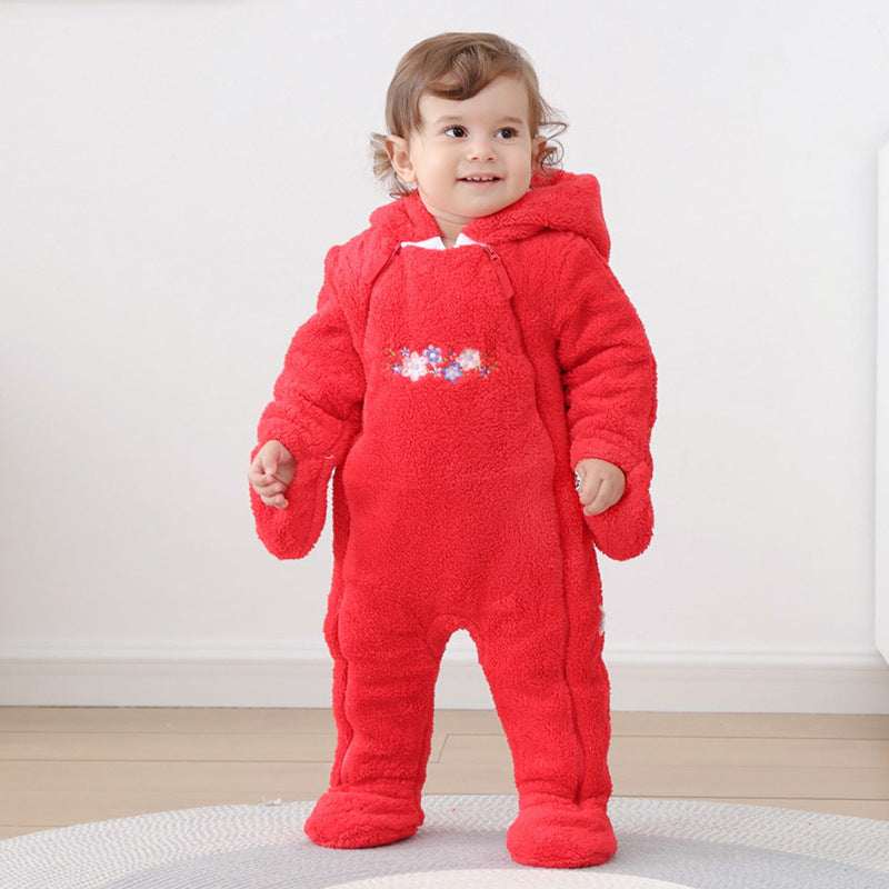 One-piece baby romper winter – thickly lined &amp; extra warm