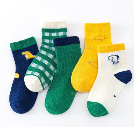 Kinder-Baumwollsocken – Weich, Atmungsaktiv & Bunt